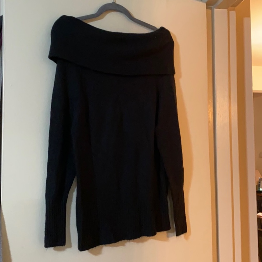 Express black off the shoulder sweater XS